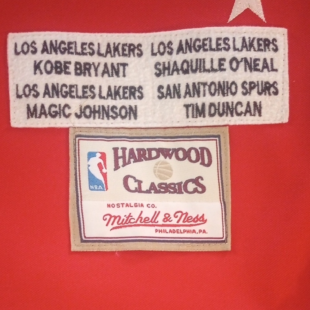 Mitchell & Ness Red Hardwood Classics Jersey